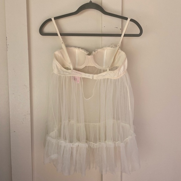 Y2K Victoria’s Secret Mesh Babydoll Nightie Lingerie Fairly Core - Picture 5 of 5